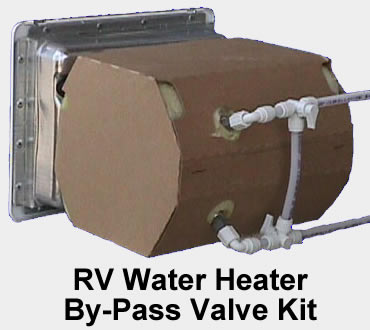 RV water heater by-pass valve kit
