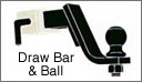 trailer hitch draw bar and hitch ball